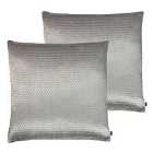 Prestigious Textiles Emboss Polyester Filled Cushions Twin Pack Cotton Shell