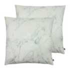 Ashley Wilde Cinnabar Polyester Filled Cushions Twin Pack Viscose Linen Slate/Dark Grey