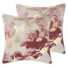 Linen House Floriane Polyester Filled Cushions Twin Pack Cotton Multi