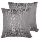 Prestigious Textiles Hamlet Polyester Filled Cushions Twin Pack Graphite