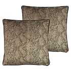 Kai Viper Polyester Filled Cushions Twin Pack Clay 50 x 50cm