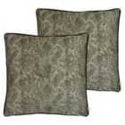 Kai Viper Polyester Filled Cushions Twin Pack Bronze 50 x 50cm