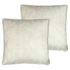 Kai Viper Polyester Filled Cushions Twin Pack Pewter 50 x 50cm