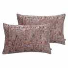 Prestigious Textiles Tectonic Polyester Filled Cushions Twin Pack Cotton Viscose Antler