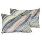 Prestigious Textiles Heartwood Polyester Filled Cushions Twin Pack Cerulean