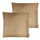 Kai Amur Polyester Filled Cushions Twin Pack Clay 50 x 50cm