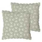 Furn. Varma Polyester Filled Cushions Twin Pack Cotton Taupe