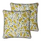 Furn. Annika Polyester Filled Cushions Twin Pack Honey