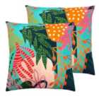 Furn. Coralina Outdoor Polyester Filled Cushions 2pk Multi