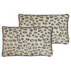 Kai Faline Polyester Filled Cushions Twin Pack Cotton Bronze