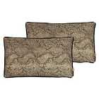 Kai Viper Polyester Filled Cushions Twin Pack Clay 30 x 50cm