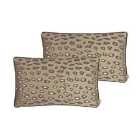 Kai Faline Polyester Filled Cushions Twin Pack Cotton Clay