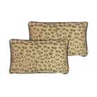 Kai Faline Polyester Filled Cushions Twin Pack Cotton Gold