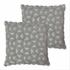 Furn. Varma Polyester Filled Cushions Twin Pack Cotton Elephant