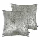 Prestigious Textiles Monument Polyester Filled Cushions Twin Pack Stone