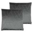 Kai Hades Polyester Filled Cushions Twin Pack Moonlight