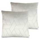 Kai Hades Polyester Filled Cushions Twin Pack Mercury