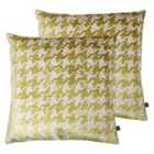 Ashley Wilde Nevado Polyester Filled Cushions Twin Pack Viscose Gold