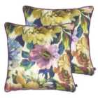Prestigious Textiles Secret Oasis Polyester Filled Cushions Twin Pack Jewel