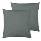 Furn. Wrap Outdoor Polyester Filled Cushions Twin Pack Grey