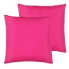 Furn. Wrap Outdoor Polyester Filled Cushions Twin Pack Pink