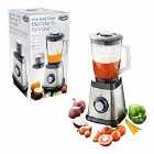 Quest 36919 Stainless Steel 1000W 1.5L Blender and Grinder with Removable Jug and Accessories - Silver