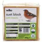 Wilko Wild Bird Suet Block with Insects 300g