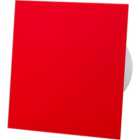 AirRoxy Red Acrylic Glass Front Panel 100mm Timer Extractor Fan for Wall Ceiling Ventilation