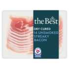 Morrisons The Best Dry Cured Unsmoked Streaky Bacon 210g