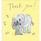 Quentin Blake Elephant Thank You Card Pack 8 per pack