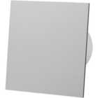 AirRoxy Grey Acrylic Glass Front Panel 100mm Standard Extractor Fan for Wall Ceiling Ventilation