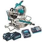Makita LS003GD202 40V XGT 305mm Slide Compound Mitre Saw with 2 X 2.5Ah Battery