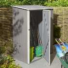 Rowlinson Trentvale Light Grey Metal Pent Shed without Floor - 5 x 3ft