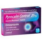 Pyrocalm Control 20mg Gastro-Resistant Tablets Omeprazole 14 per pack