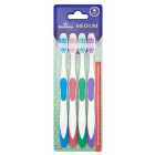 Morrisons Family Toothbrushes Medium 4 per pack