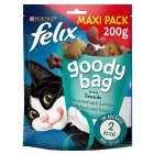 Felix Goody Bag Seaside Salmon, Pollock and Trout Cat Treats 200g