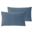 Evans Lichfield Sunningdale Twin Pack Polyester Filled Cushions Wedgewood 30 x 50cm