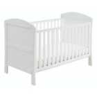 Babymore Aston Drop Side Cot Bed White