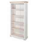 Halea Pine Tall Bookcase - White