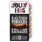 The Jolly Hog Black Pudding Porker Sausages 400g