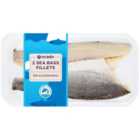 Ocado 2 Sea Bass Fillets Skin On & Boneless 180g