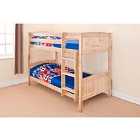 SleepOn 2Ft6 Shorty Small Single Wooden Bunk Bed Natural