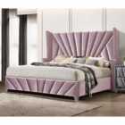 The Premiere Bed Plush Velvet Pink