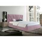Hamini Bed Plush Velvet Pink