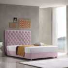 Marina Bed Plush Velvet Pink