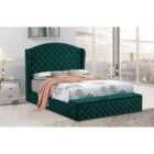 Abramo Bed Plush Velvet Green