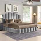 Orlando Bed Plush Velvet Grey