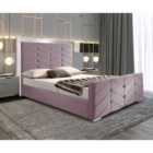 Marisa Bed Plush Velvet Pink