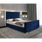 Marisa Bed Plush Velvet Blue