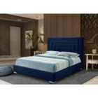 Lisso Bed Plush Velvet Blue